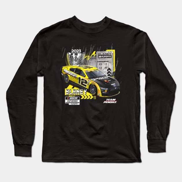 Ryan Blaney Series Playoffs Long Sleeve T-Shirt by art.Hamdan